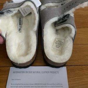 Birkenstock’s fur lined Arizona sandals